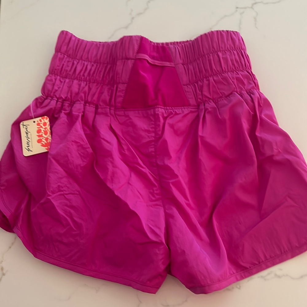 brand new never worn hot pink small free movement free people athletic shorts